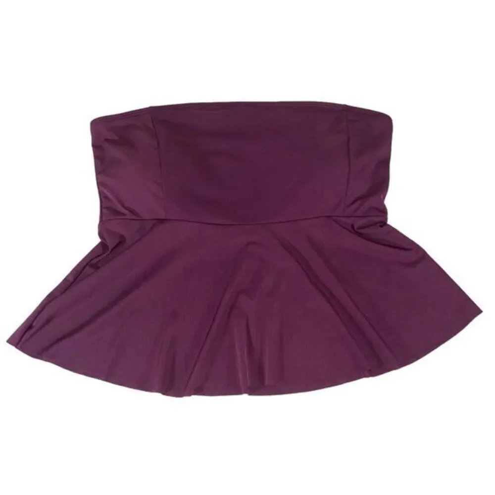 Unbranded Woman's Purple Strapless Swimsuit Top Plus Size 2XL‎